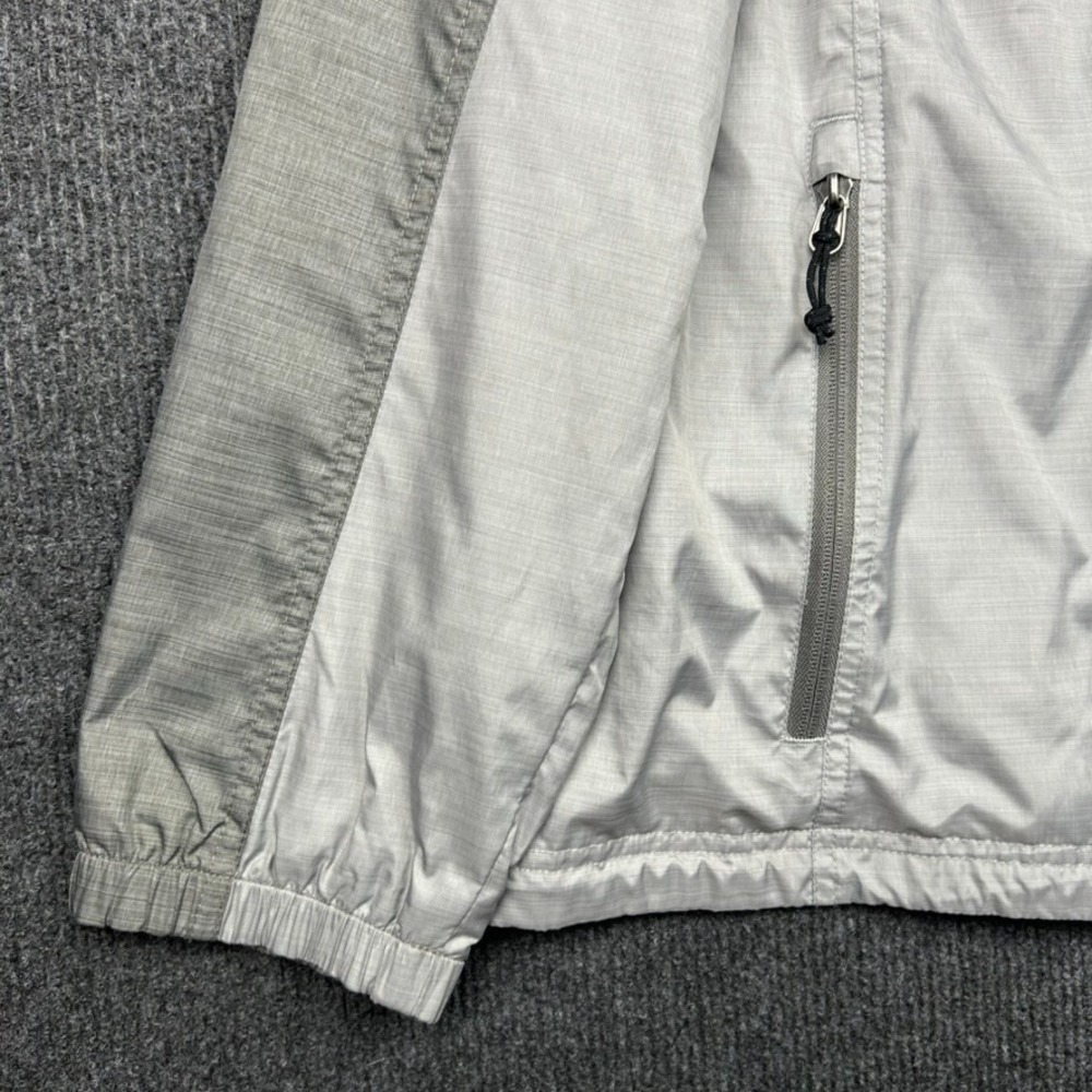 LL Bean Women's XL PET Jacket Long Sleeve Gray Two Tone Windbreaker Full Zip - Picture 3 of 12